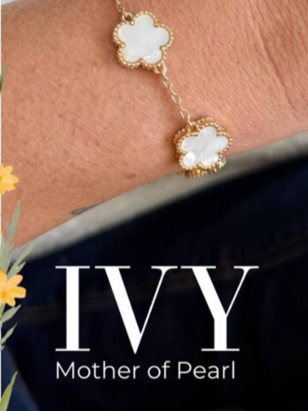 Park Lane White Ivy Quatrefoil Bracelet - Picture 8 of 8